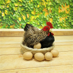 Dekoratiivne kanafiguur aias ja &otilde;ues 2 Eggs