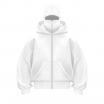 Y2K Gothic Harajuku Double Hat Design Sportswear Winter Hoodie M