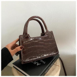 Fashion Pearl rihm Krokodillimustriga naiste kott Crossbody PU-nahast &uuml;lemise k&auml;epidemega k&auml;ekotid Naiste k&auml;ekotid Mini &otilde;lakott