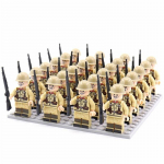 24 tk/partii s&otilde;jav&auml;e ehitusplokk nukk Teise maailmas&otilde;ja armee Phalanxi komplekt ehitusplokk m&auml;nguasi