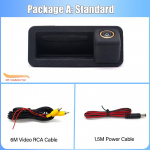 HD CCD 1080P S&otilde;iduki Tagurduskaamera Pagasiruumi K&auml;epidemel Ford Mondeo MK4 Chia-X Fiesta ST Kuga MK1 S-Max C-Max Focus 2 MK2 jaoks Static Guidelines