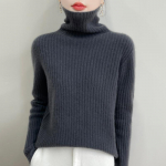 Naiste ka&scaron;miirist kampsun Qinghe ka&scaron;miir 30% ka&scaron;miir 70% vill S&uuml;gis-talvine ka&scaron;miir-pulover pehme ja soe L