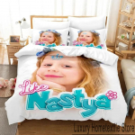 3D-print nagu Nastya voodipesukomplekt Tekikate Voodikomplekt Tekkkate Padjap&uuml;&uuml;r Lohjamine King Queen Size poiste voodipesukomplekt t&auml;iskasvanutele EU Single 135x200cm