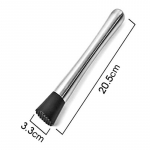 Roostevaba terasest veini segamispulk kokteili mudeldaja &scaron;eiker purustusvasaraga DIY joogi puuviljamudeldaja purustatud j&auml;&auml; baariklaasit&ouml;&ouml;riist