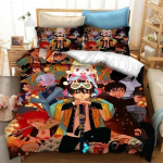 Mood 3D-tr&uuml;kk Anime Blue Exorcist Voodipesukomplekt Tekikotid Padjap&uuml;&uuml;rid Tekk Voodipesukomplektid Voodipesu Voodi 70x133cm 2pcs