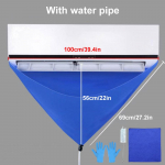 1 tk &otilde;hukonditsioneeri puhastuskott Veekindel &auml;ravool pesemiseks Konditsioneer Vee &auml;ravoolutoru vahelduvvoolu puhastuskomplekt &otilde;hukonditsioneeri puhastus sinine