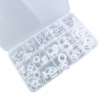 225 tk silikoonist auto kliimaseadme O-r&otilde;ngaste komplekt meetriline VMQ tihenduskomplekt valged kummist r&otilde;ngad hermeetik autotarvik CHINA