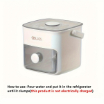 48-j&auml;&auml;kuubikumasin koos lihtsalt vajutatava kaanega, toiduainete plastikust hoiualus viski ja kokteilide s&uuml;gavk&uuml;lmiku jaoks, oluline k&ouml;&ouml;giseade valge