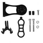 Jalgratta l&auml;bis&otilde;idum&otilde;&otilde;diku arvuti alumiiniumsulamist pikenduskinnitus Garminile (Must)