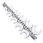 10Pcs 3/8 inch Drive Crowfoot Wrench Set, Automotive Repair Tools, 10-19mm Sturdy Hand Tool SAE