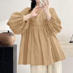 ZANZEA naiste vabaaja &uuml;mara kaelusega avara pikkade varrukatega pluus S must