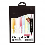 Set 12 Marqueurs &agrave; alcool Graph'it Characters colors