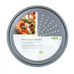 Moule &agrave; pizza - Non sp&eacute;cifi&eacute; - 34 cm - Acier perfor&eacute; - Antiadh&eacute;sif - Cuisson uniforme