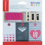 ARTEMIO Kit d'&eacute;tiquettes - Th&egrave;me Love