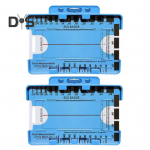 L&auml;bipaistev 7-astmeline joonlaud M&otilde;&otilde;teriist Veekindel Kompaktne disain EKG-interpretatsiooni taskuviide Hindamisvahend 1pc