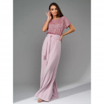 Naiste Pulm Pruut Pruutneitsid Elegantne Peo Litritega L&uuml;hikeste Varrukatega Pikk Jumpsuit Playsuit L roosa