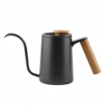 600 ml Fashion roostevabast terasest k&auml;epidemega tilguti kohvikann, pika hanekelaga tilaga veekeetja(Must) must