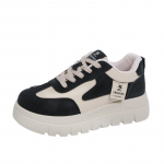 Naiste massiivsed platvormtennised, vabaaja libisemiskindlad jalutuskingad, mugavad PU-nahast tennised, naiste paeltega kerged spordijalatsid 35