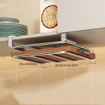 Premium Roostevabast Terasest Kahekihiline K&ouml;&ouml;gi Hoiuriiul - Kapi Alune L&otilde;ikelaua, N&otilde;udekuivatusresti ja Kodu Korraldaja, Funktsionaalne K&ouml;&ouml;k Single layer