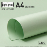 Yuanhao k&auml;sitsi valmistatud kartong: Hele/tume/armee/metsaroheline 4K A4/A3 taustapaber lasteaiaprojektide jaoks.