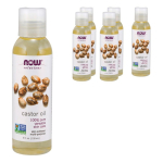 Now Foods Castor Oil, 118ml, 6 pcs. beige