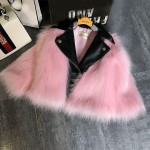 S&uuml;gis- ja talvine laste imitatsioon rebasenahast lastemantel kasukas rev&auml;&auml;r vabaaja mantel 110cm