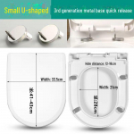 Universaalne paksenenud aeglaselt sulguv WC-poti kate - Vana stiil