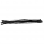 Fil pour fleur - 1,2 mm x 30 cm - 60 pcs - Noir - Mixte - Adulte