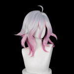 Briar Cosplay parukas m&auml;ng LOL Briar l&uuml;hikesed hallid roosad gradientkuumuskindlad s&uuml;nteetilised juuksed Halloweeni peo parukad + parukam&uuml;ts One Size