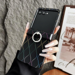Luksuslik nahast r&otilde;ngashoidja telefonikott Motorola Razr 60 50S 50 Ultra 40 Ultra gradienttriibuga l&ouml;&ouml;gikindel k&otilde;va PC &otilde;huke 3-tk kokkupandav kate Motorola Razr 60 must