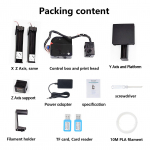 EasyThreed K10 3D-printer Mini Lauaarvuti Prindimasin Lastele 100x100x100mm Ehitusmaht Eemaldatav EU Plug must