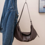 Moodne Naiste Kott &Uuml;he&otilde;lakott Pealmine Kiht Veisenahast Crossbody Kott Mitmek&uuml;lgne T&ouml;&ouml;le K&auml;imiseks Pelmeenikott