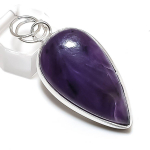 Sage Amethyst Gemstone Handmade 925 Sterling Silver Jewelry Pendant 2.13 l0f52