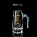 100/300 ml lik&ouml;&ouml;ri dosaator, m&otilde;&otilde;tepott veinipudel Kuldfoolium pliivaba kristallklaasist sake v&auml;ikese veinipoti konteineriga veinitass