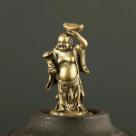 Vask Maitreya Buddha Miniatuurid Kujukesed Tasku messingist V&auml;ike kuju Ornamendid Kodukaunistused K&auml;sit&ouml;&ouml; elutoa kirjutuslaua kaunistamiseks
