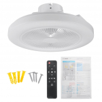 3 režiimi 36 W h&auml;mardatav LED laeventilaatori tuli madala m&uuml;ratasemega laevalgusti ventilaatorirakenduse ja kaugjuhtimispuldi ventilaatorilampidega INFRARED REMOTE