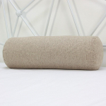 &Uuml;hev&auml;rviline puuvillase ja linase segust silindriline tugipadi - Eemaldatav, pestav nimmepadi diivanile, voodisse v&otilde;i kontorisse. 20x120cm (Pearl Cotton Core) kaamel