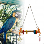 Bird Swing Toy,Parrot Perch Climbing Hanging Chewing Stand for Budgie,Small to