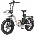 Elektrijalgratas KETELES KF9 E Bike Kokkupandav 20*4,0 tolli rasvarehviga maastikujalgratas 1000W mootor 35AH eemaldatava akuga elektrijalgratas white 1000W35AH
