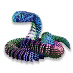 30cm 3D Prinditud Madu M&auml;nguasjad Naljakad Prinditud Loomad Madu J&otilde;ulud Uus Aasta K&auml;sit&ouml;&ouml; Ornament Simulatsioon Loom Kodu Lauaarvuti Ornament 60CM