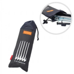 1 tk V&auml;listingimustes Terasest Maanaelad Roostevabast Terasest Maanaelad Telgid Fikseeritud Hoiukotid Haamrid Kott