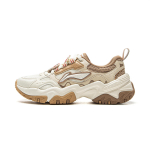 Li Ning Pruun Suhkur &Otilde;nnelik Ingver Mitmek&uuml;lg Retro Paksu Tallaga Moetrend L&ouml;&ouml;gisummutus Libisemiskindel Kulumiskindel Toetav Madala &Uuml;laosaga Isa Kingad AGCV368-3 35⅔