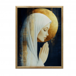 Spokojna Modlitwa Spokojna Modlitwa, 30X40 Cm, Rama Drewniana Jasny Dąb, Papier Matowy 230 Gsm 36