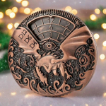 7-in-1 keerlevad t&auml;ringud metallist DND t&auml;ringud Dungeons & Dragons pol&uuml;eeder TRPG Cthulhu lauam&auml;ng brown