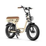 ONESPORT W77 Elektrijalgratas 20*4,0 tolli paksud rehvid 250W 48V 18Ah T&auml;isvedrustus APP khaki