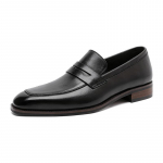 Luksuslikud slip-on kleitkingad meestele Ehtne nahk Itaalia looferkingad meestele Must Pruun Br&auml;nd Formaalne Oxford Meeste vabaajakingad 6 must