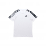 adidas Essentials 3-Triibuline T-s&auml;rk Valge/Must Meeste Streetwear GL3733 XXL