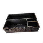 Coffee Bar Holder with Compartment, Functional Organizer for Tea Condiments in Kitchen or Lounge must