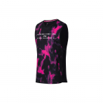 Li-Ning Helkurkiirekuiv Cool Antibakteriaalne Batikuga Fitness-s&auml;rk Meeste pealisr&otilde;ivad Must Roosa AVSS017-2 XL