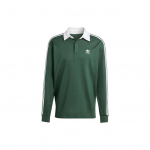 Adidas Originals Adicolor pehme ja mugav pikkade varrukatega polo s&auml;rk meestele &uuml;laosad Mineraalroheline IZ2468 L